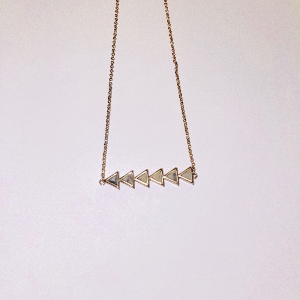 Slate gold necklace